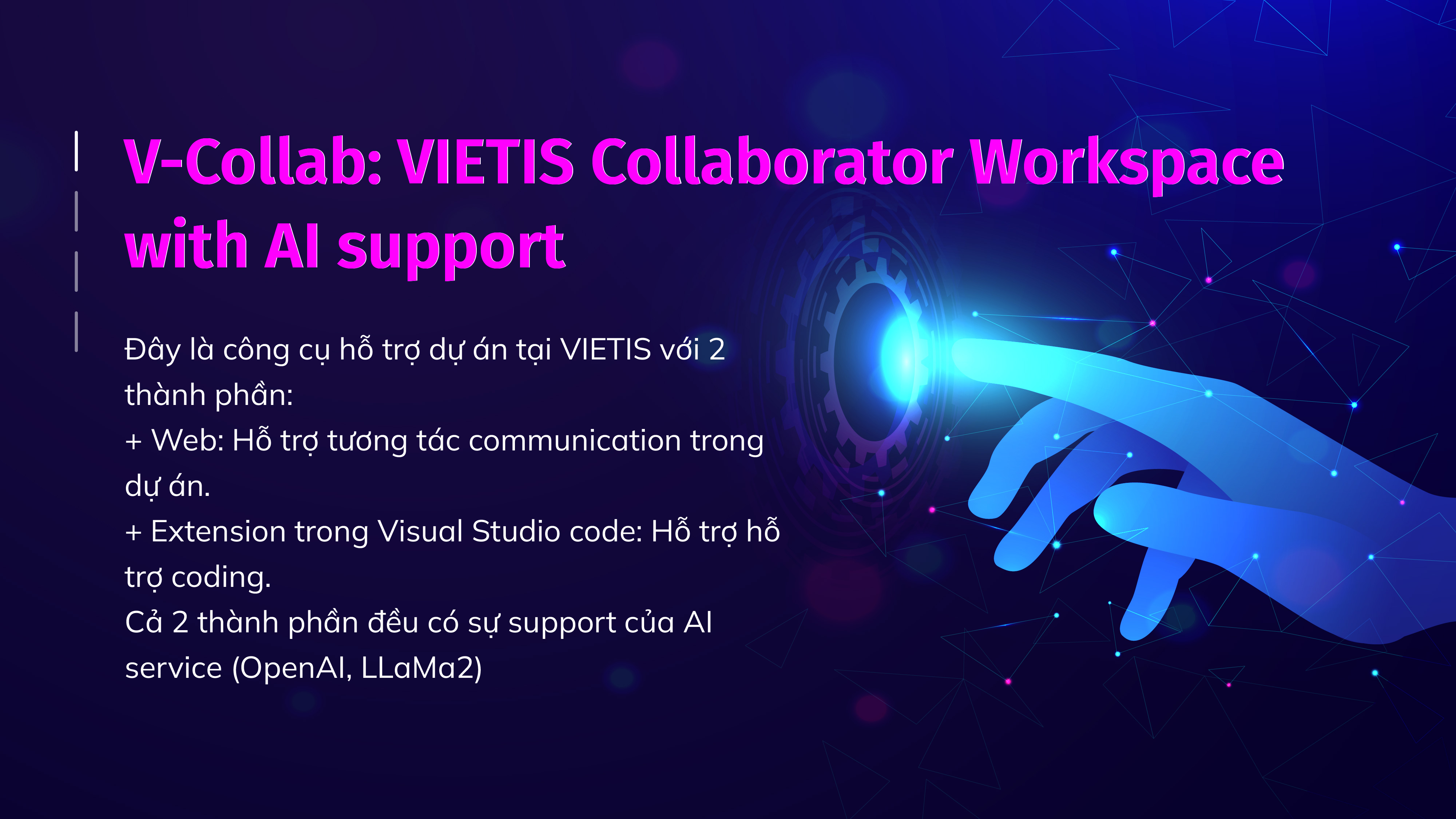 Ra mắt và thử nghiệm ứng dụng V-Collab (Không gian làm việc cộng tác VIETIS có hỗ trợ AI)